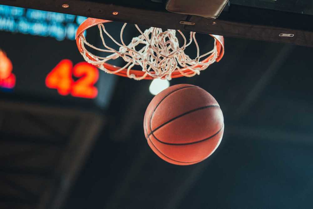 basketball in hoop